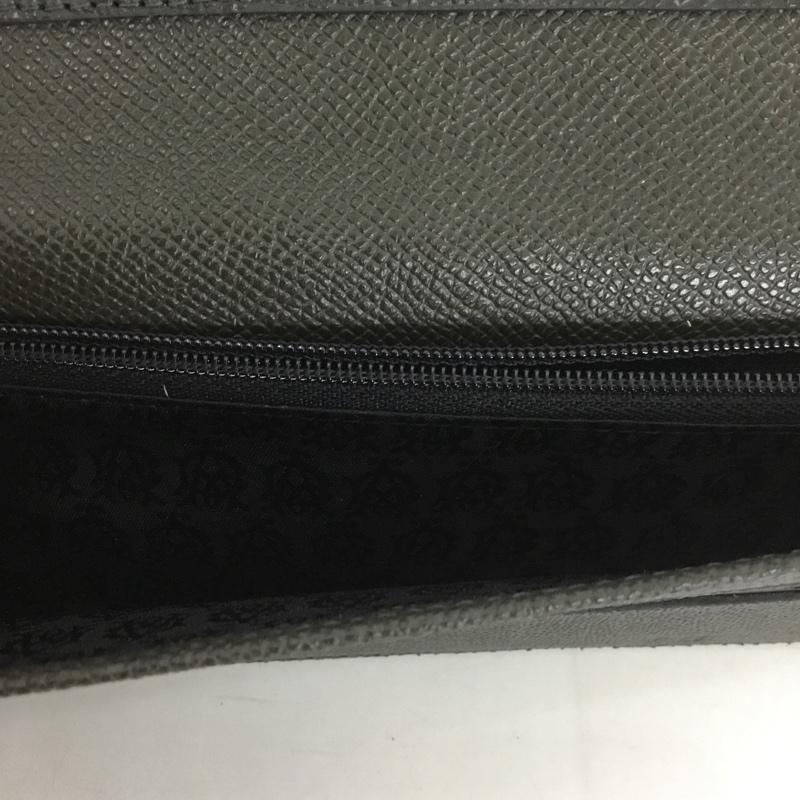 ダンヒル DUNHILL 財布 長財布 箱有 ワンポイント ダークグレー / ダークグレー / メンズ USED 古着 中古 10126456