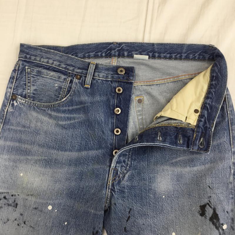 リーバイス Levi s パンツ デニム、ジーンズ 34インチ 総柄 青 / ブルー / メンズ USED 古着 中古 10134250