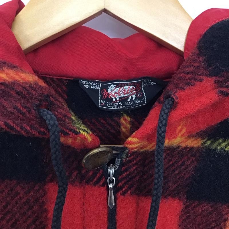 ウールリッチ WOOLRICH パーカー 長袖 長袖パーカー プルオーバーパーカー 50s M チェック マルチカラー / マルチカラー / メンズ USED 古着 中古 10134083