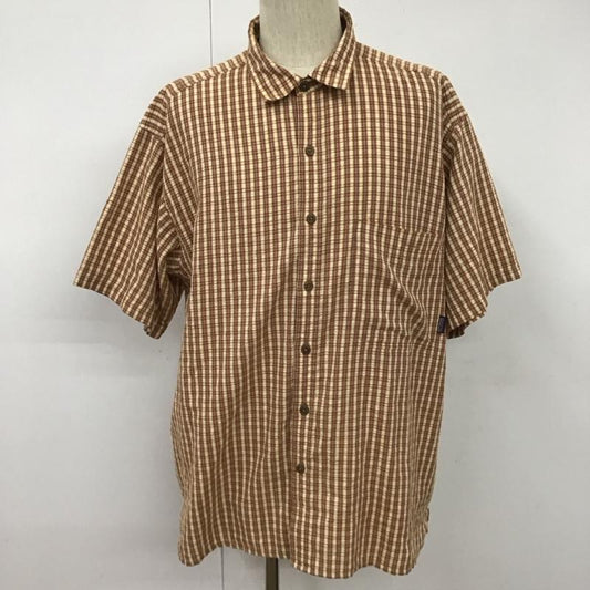 パタゴニア patagonia シャツ、ブラウス 半袖 半袖シャツ カラーシャツ 半袖カットソー チェックシャツ L チェック マルチカラー / マルチカラー /  メンズ USED 古着 中古 10109800