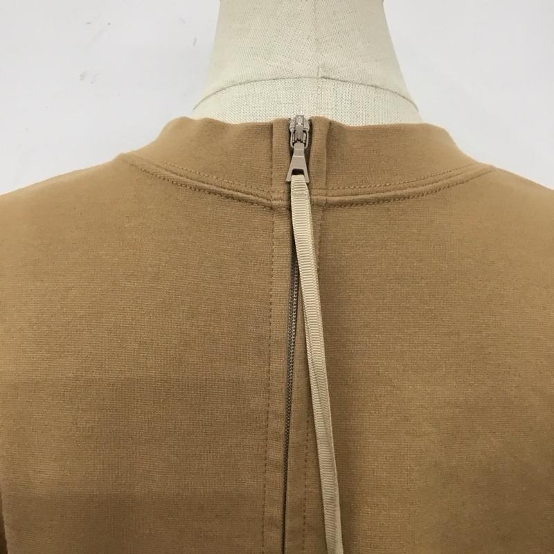 ワイ Wai カットソー 長袖 312-05-0211 バックジップスウェット SHIPS 無地 ベージュ / ベージュ /  レディース USED 古着 中古 10109396