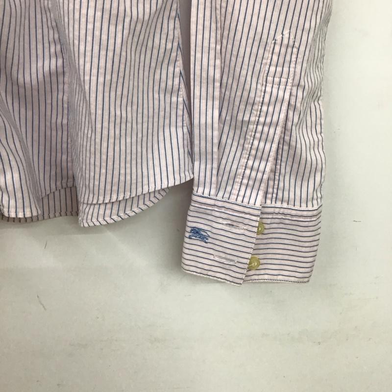 バーバリーブルーレーベル BURBERRY BLUE LABEL シャツ、ブラウス 長袖 38 ストライプ マルチカラー / マルチカラー / レディース USED 古着 中古 10131572