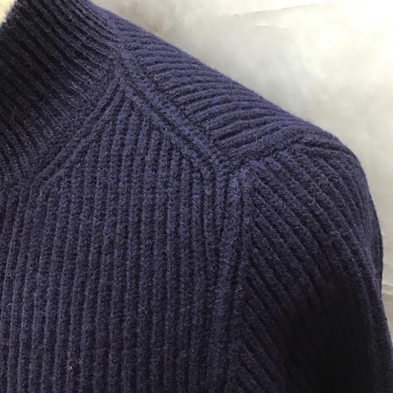 ユナイテッドアローズ UNITED ARROWS カーディガン 長袖 長袖ニットカーディガン セーター 前ボタン 46 無地 紺 / ネイビー / メンズ USED 古着 中古 10113241