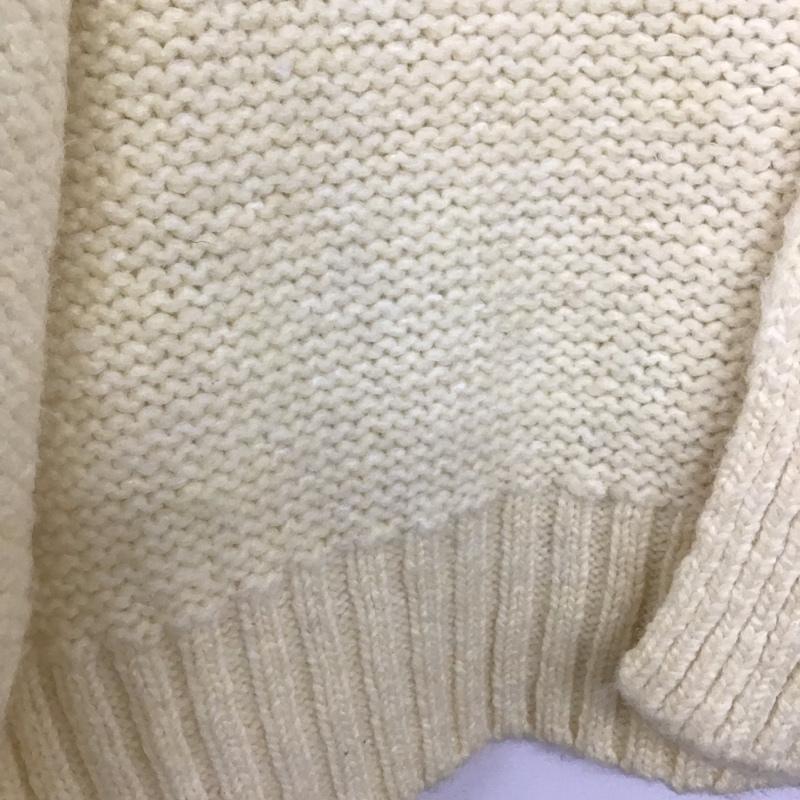 ザラ ZARA カーディガン 長袖 ニットカーディガン M 無地 白 / ホワイト / レディース USED 古着 中古 10133193