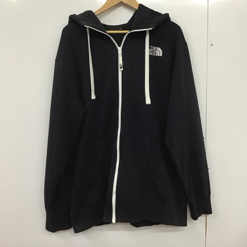 ザノースフェイス THE NORTH FACE パーカー 長袖 nt12442 リアビューフルジップフーディ ジップアップパーカー XL ロゴ、文字 黒 / ブラック / メンズ USED 古着 中古 10133262
