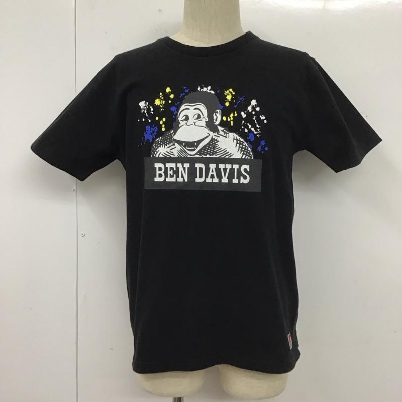 ベンデイビス BEN DAVIS Tシャツ 半袖 半袖カットソー プリントTシャツ クルーネックカットソー L プリント 黒 / ブラック /  メンズ USED 古着 中古 10110730