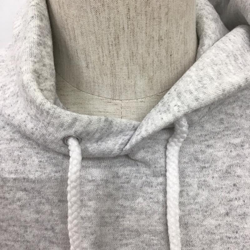 ヘインズ HANES パーカー 長袖 長袖パーカー フード付きパーカー プリントスウェット トレーナー M ロゴ、文字 灰 / グレー / メンズ USED 古着 中古 10108026