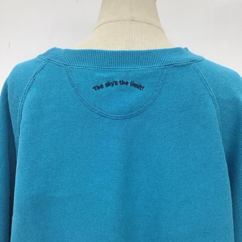 ニコアンド niko and... トレーナー 長袖 NKN25601AD ヴィンテージライクドロストプルオーバー スウェット M 無地 水色 / ライトブルー / レディース USED 古着 中古 10108306