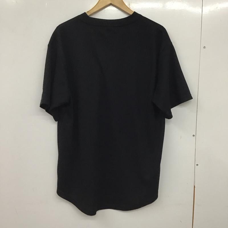 チャンピオン Champion カットソー 半袖 c3-bs325 半袖カットソー 無地Tシャツ クルーネックカットソー XL ロゴ、文字 黒 / ブラック / メンズ USED 古着 中古 10137492