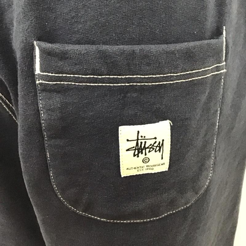 ステューシー STUSSY ボトムス ボトムス スウェットパンツ 裏起毛 ロゴ L ワンポイント 紺 / ネイビー / メンズ USED 古着 中古 10119797