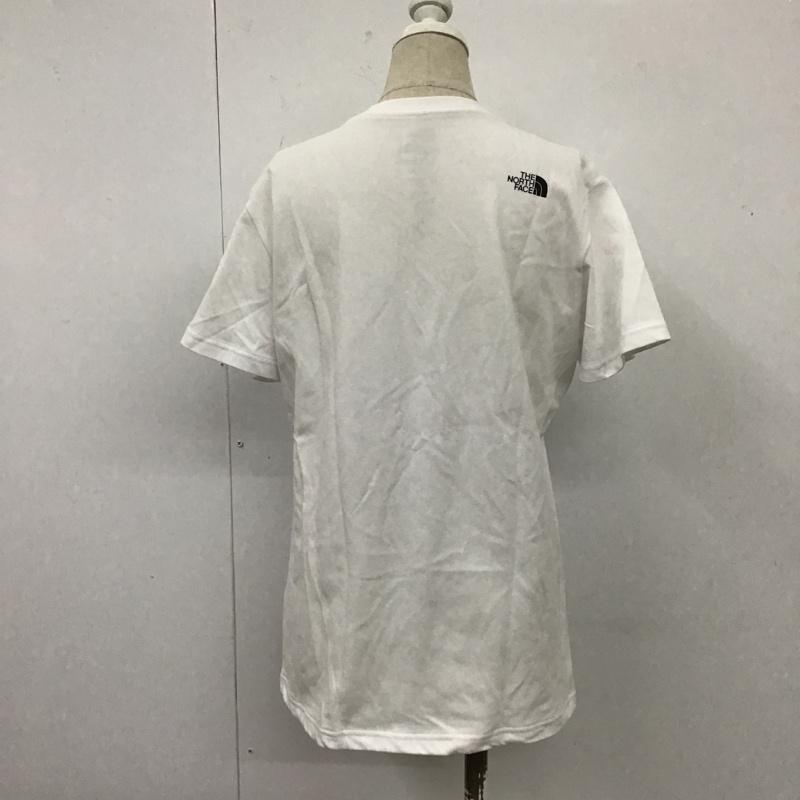 ザノースフェイス THE NORTH FACE Tシャツ 半袖 L ロゴ、文字 X プリント 白 / ホワイト / レディース USED 古着 中古 10105881