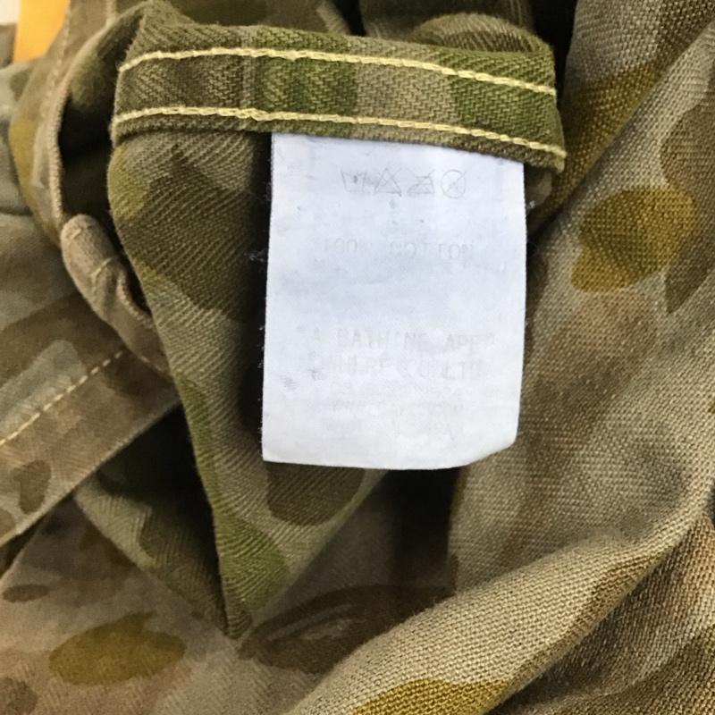 アーサスベイプ URSUS BAPE カットソー 半袖 半袖シャツ ミリタリーシャツ カラーシャツ L カモフラージュ柄・迷彩 マルチカラー / マルチカラー / メンズ USED 古着 中古 10137179