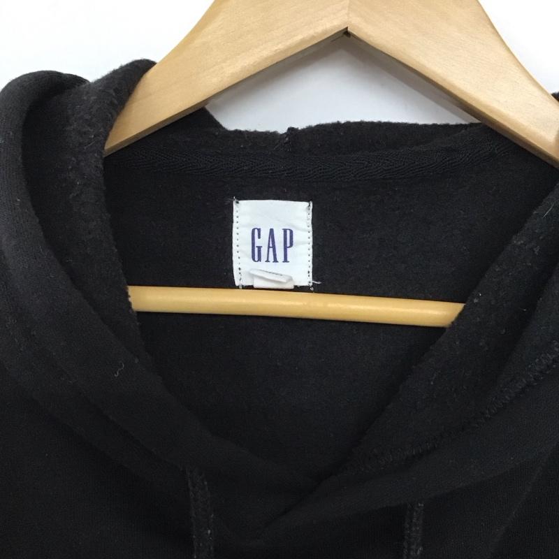ギャップ GAP パーカー 長袖 長袖パーカー プルオーバーパーカー スウェット M ロゴ、文字 黒 / ブラック / メンズ USED 古着 中古 10132349
