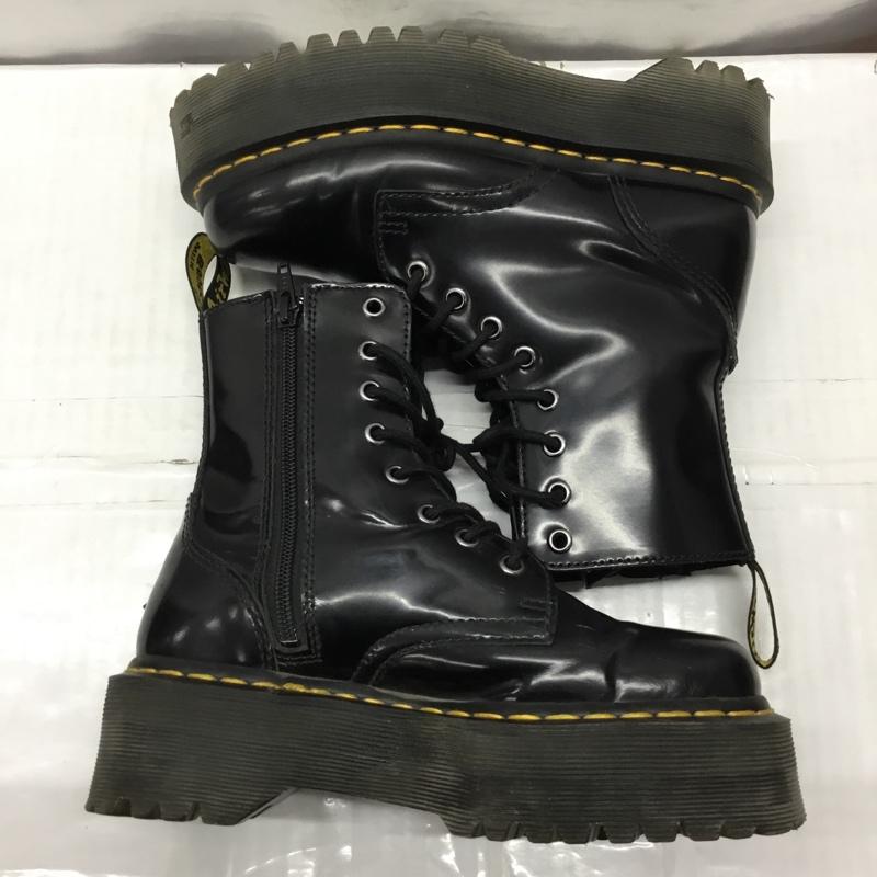 ドクターマーチン Dr.Martens ブーツ ショートブーツ JADON 8ホールブーツ 厚底ソール UK3 箱有 US:5 無地 黒 / ブラック / レディース USED 古着 中古 10121834