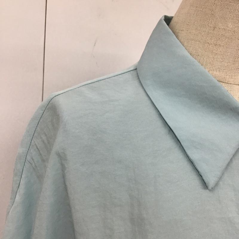 ザラ ZARA シャツ、ブラウス 長袖 長袖シャツ カラーシャツ 長袖カットソー S 無地 水色 / ライトブルー / レディース USED 古着 中古 10117831