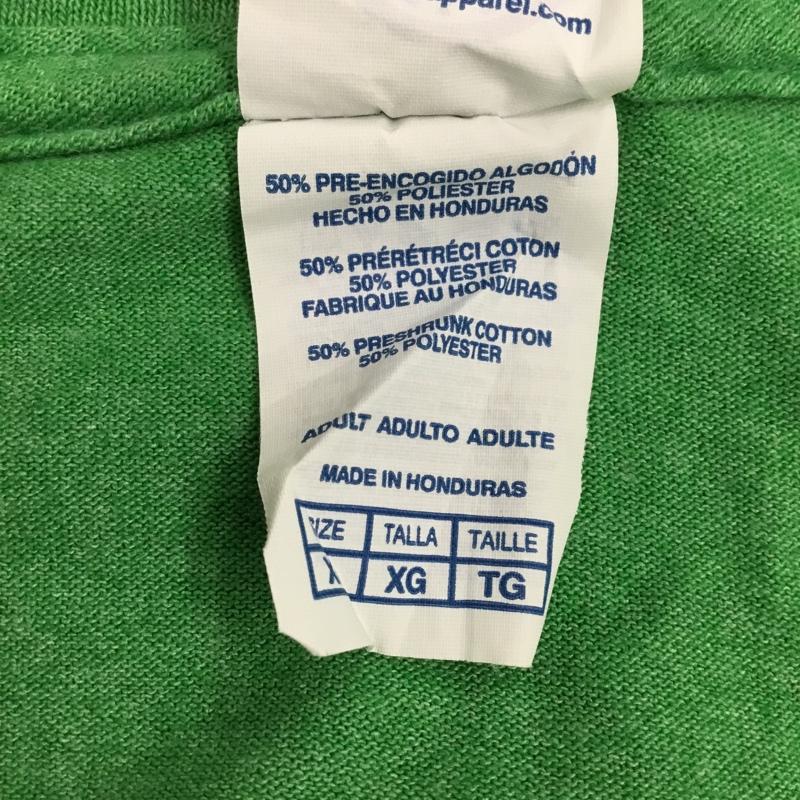 古着 USED Tシャツ 半袖 半袖カットソー プリントTシャツ クルーネックカットソー XL プリント 緑 / グリーン / メンズ USED 古着 中古 10106484