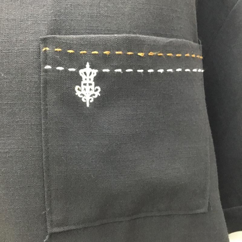 古着 USED シャツ、ブラウス 半袖 半袖シャツ カラーシャツ 半袖カットソー M ロゴ、文字 黒 / ブラック /  メンズ USED 古着 中古 10109288