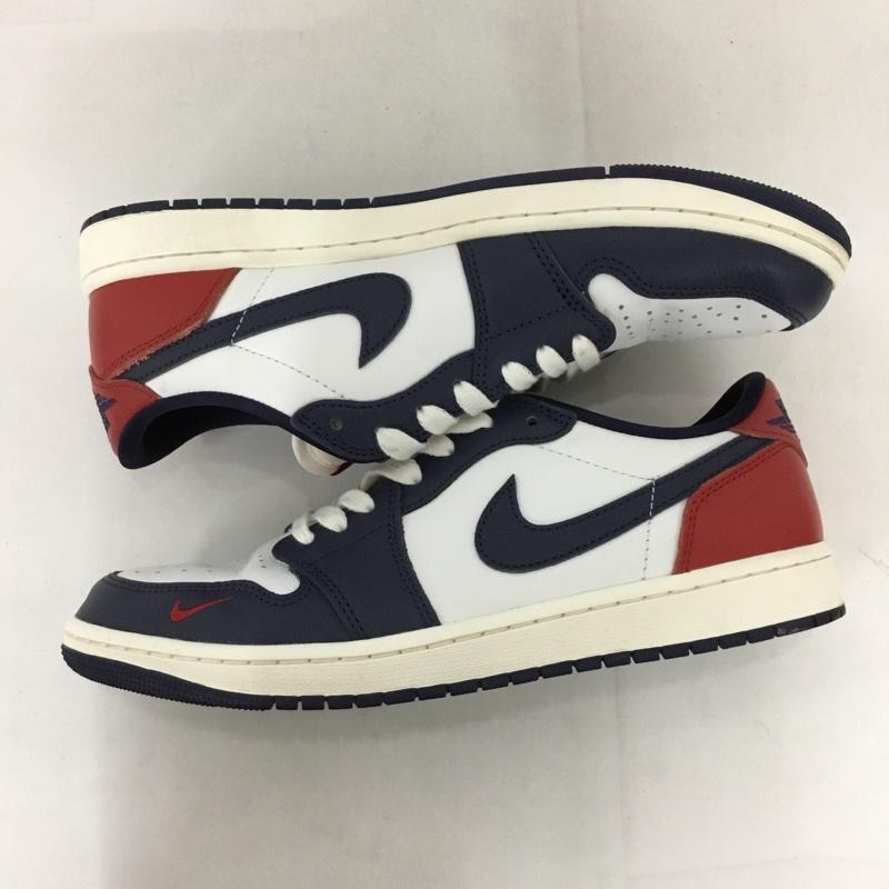 ナイキ NIKE スニーカー スニーカー HQ2993-100 AIR JORDAN 1 RETRO LOW OG 28.5cm 28.5cm ロゴ、文字 白 / ホワイト / X 赤 / レッド / X 紺 / ネイビー / メンズ USED 古着 中古 10130774