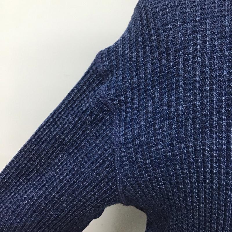 ジェラード JELADO カットソー 長袖 ヘンリーネック 42 無地 紺 / ネイビー / メンズ USED 古着 中古 10107866