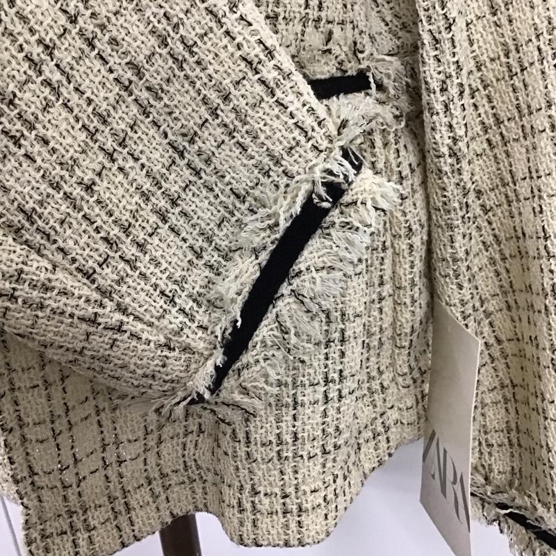 ザラ ZARA ジャケット、上着 ジャケット、ブレザー 長袖ジャケット ノーカラージャケット 前開きジャケット M 総柄 マルチカラー / マルチカラー / レディース USED 古着 中古 10121666