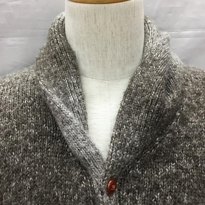 ビームス ハート BEAMS HEART カーディガン 長袖 42-15-0099-819 ショールカラー M 無地 茶 / ブラウン / メンズ USED 古着 中古 10119819