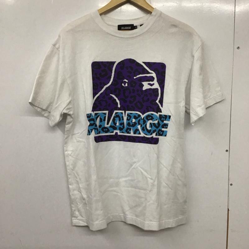 エクストララージ XLARGE Tシャツ 半袖 半袖カットソー プリントTシャツ クルーネックカットソー M ロゴ、文字 X プリント 白 / ホワイト / メンズ USED 古着 中古 10137354