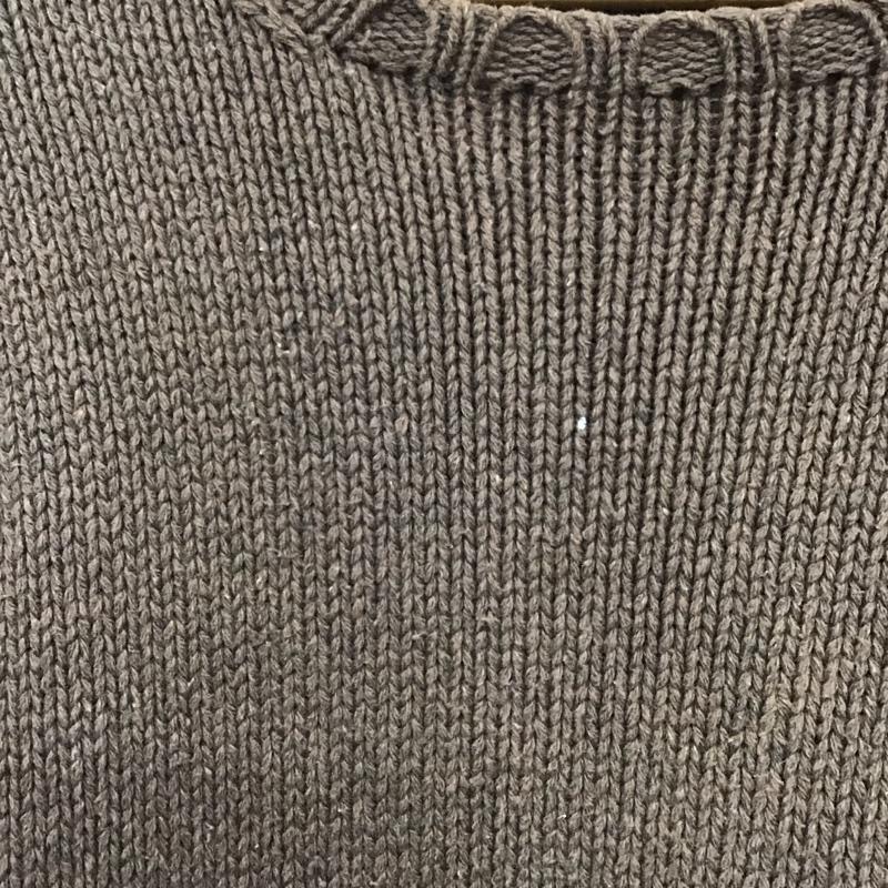 ポロバイラルフローレン Polo by RALPH LAUREN ニット、セーター 長袖 長袖ニットカットソー クルーネック セーター L 無地 茶 / ブラウン / メンズ USED 古着 中古 10133693