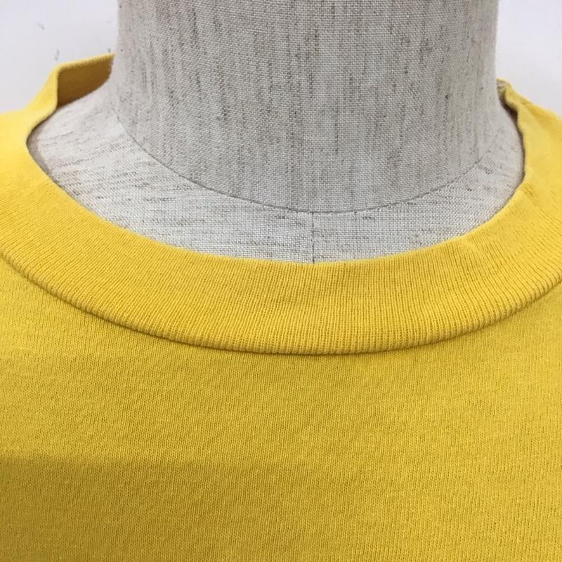 古着 USED Tシャツ 半袖 半袖カットソー プリントTシャツ クルーネックカットソー ロゴ、文字 黄 / イエロー /  メンズ USED 古着 中古 10110949