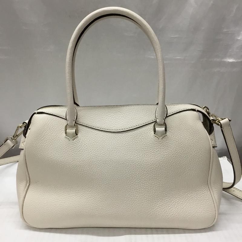 ケイトスペード Kate Spade ハンドバッグ ハンドバッグ ショルダーバッグ 2WAY ロゴ、文字 アイボリー / アイボリー / レディース USED 古着 中古 10119923