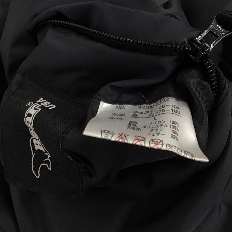 ベアー Bear USA ジャケット、上着 ジャケット、ブレザー ジップアップジャケット ナイロンジャケット アウター ダウンジャケット リバーシブル L ロゴ、文字 灰 / グレー / メンズ USED 古着 中古 10132242