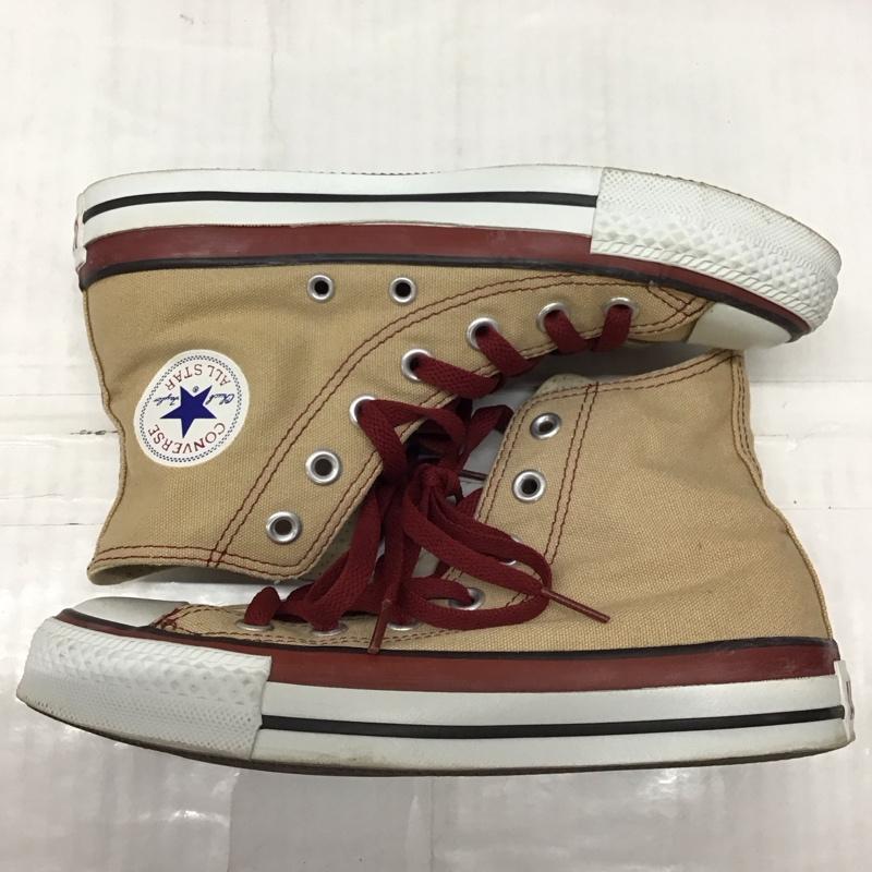 コンバース CONVERSE スニーカー スニーカー 1B937 MTポップ HI オールスター 23cm 23.0cm ロゴ、文字 ベージュ / ベージュ / X 白 / ホワイト / X えんじ / ワインレッド / レディース USED 古着 中古 10116231