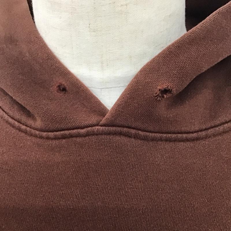 ステューシー STUSSY パーカー 長袖 長袖パーカー プルオーバーパーカー スウェット L ロゴ、文字 茶 / ブラウン /  メンズ USED 古着 中古 10125286