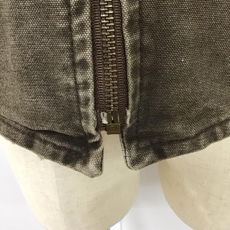 カーハート Carhartt ベスト ベスト ジップアップベスト ボア裏地 ノースリーブカットソー ロゴ、文字 茶 / ブラウン / メンズ USED 古着 中古 10112074