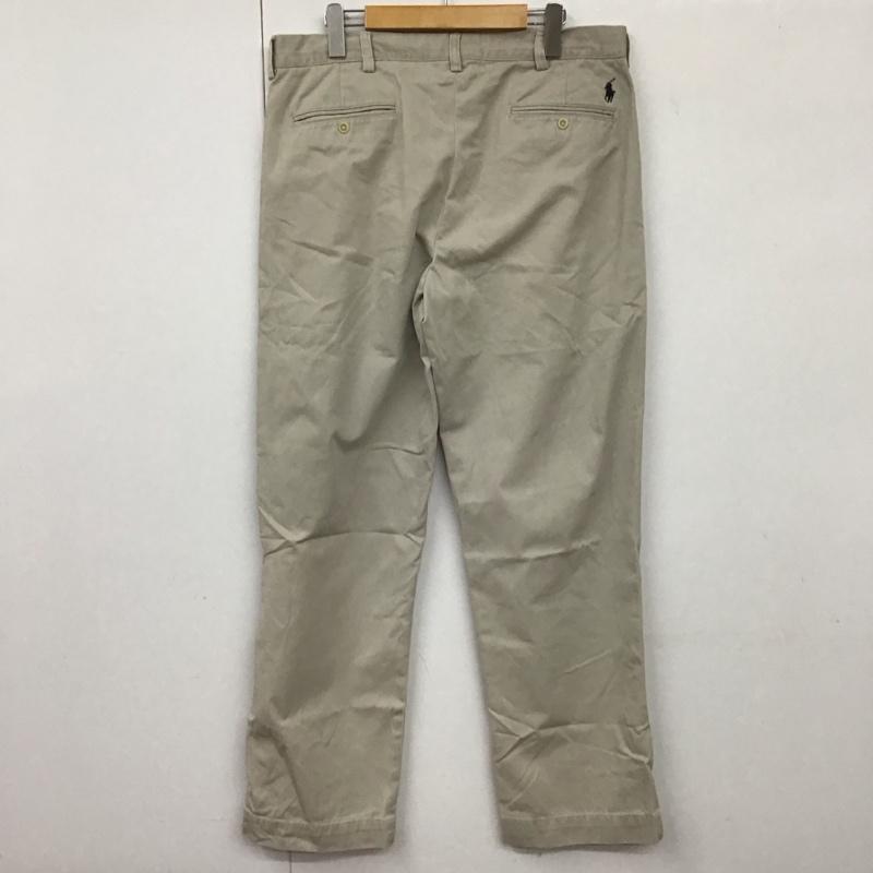 ポロバイラルフローレン Polo by RALPH LAUREN パンツ チノパン チノパン ワイドパンツ カジュアルパンツ 35インチ 無地 ベージュ / ベージュ / メンズ USED 古着 中古 10130937