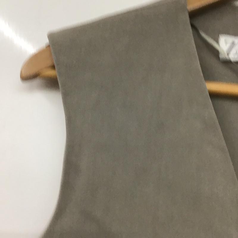 ザラ ZARA ベスト ベスト ベスト ノースリーブカットソー 前ボタン XS 無地 灰 / グレー / レディース USED 古着 中古 10132940