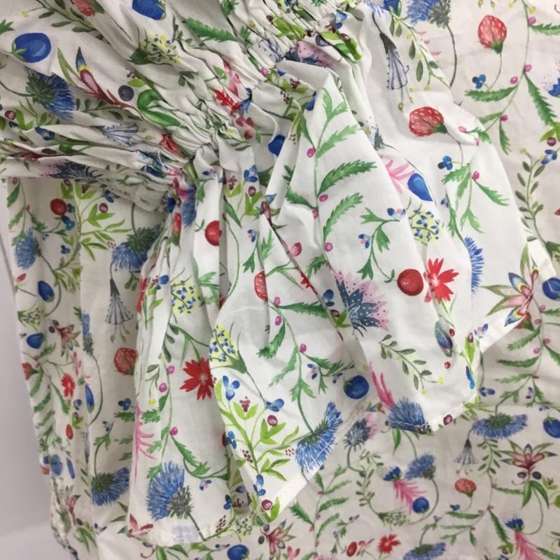 ナチュラルビューティーベーシック NATURAL BEAUTY BASIC シャツ、ブラウス 長袖 017-7210871 リバティキャンディスリーブブラウス 長袖シャツ ノーカラーシャツ M 総柄 マルチカラー / マルチカラー / レディース USED 古着 中古 10110314