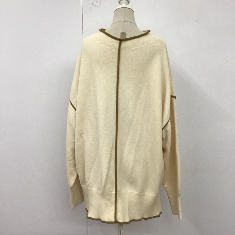 ローリーズファーム LOWRYS FARM ニット、セーター 長袖 FREE 無地 オフホワイト / オフホワイト / レディース USED 古着 中古 10122248