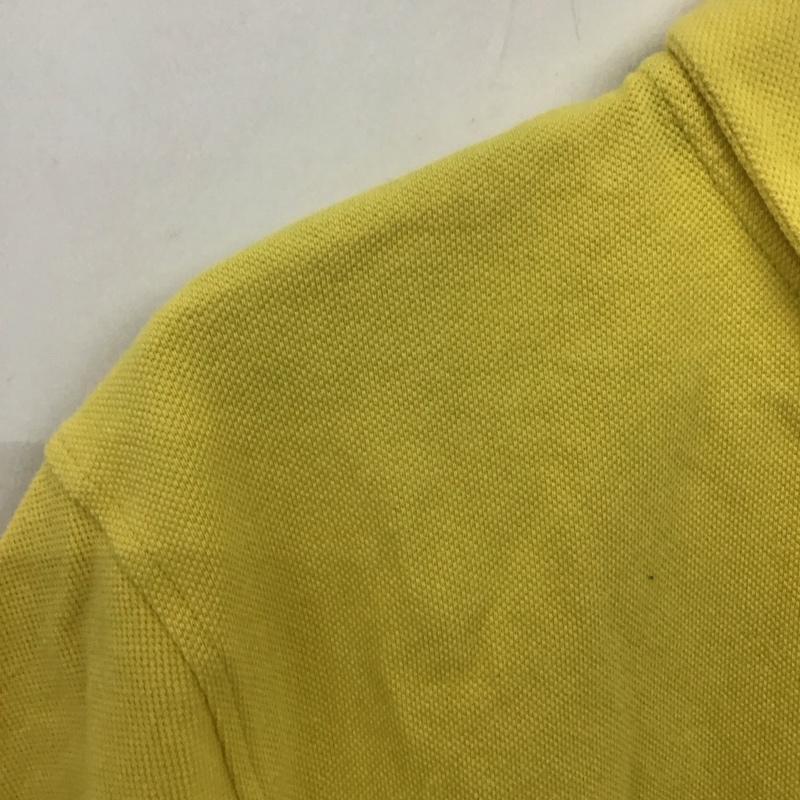 チャムス CHUMS ポロシャツ 半袖 CH02-1158 ロゴポロシャツ 半袖カットソー L ロゴ、文字 黄 / イエロー / メンズ USED 古着 中古 10135857