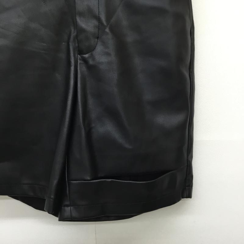 ジーナシス JEANASIS パンツ ショートパンツ レザーショートパンツ FREE 無地 黒 / ブラック / レディース USED 古着 中古 10138072