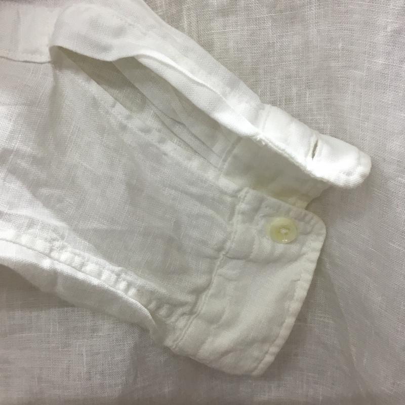 サンシャイン プラス クラウド SUNSHINE+CLOUD シャツ、ブラウス 長袖 LOD-SL-LS SLIP ON リネン ボタンダウン 無地 白 / ホワイト / レディース USED 古着 中古 10112903