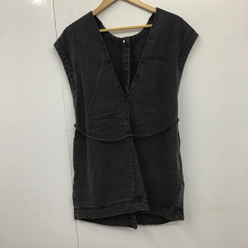 ハレ HARE ベスト ベスト HAL07013TO 2WAY デニムベスト FREE 無地 チャコールグレー / チャコールグレー / レディース USED 古着 中古 10131298