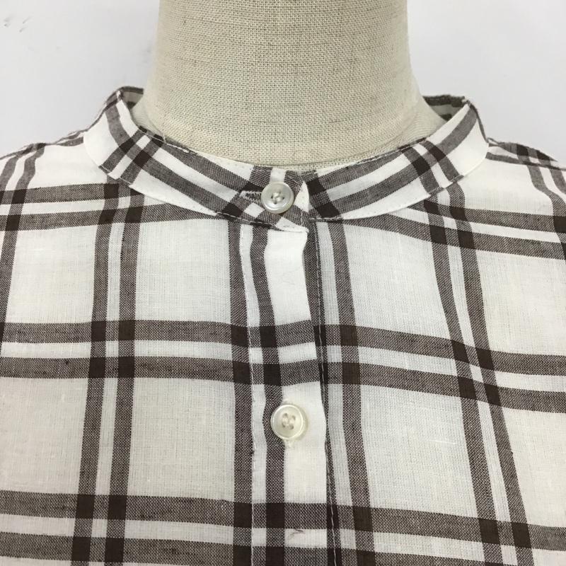スタディオクリップ studio CLIP シャツ、ブラウス 七分袖 チェックシャツ L チェック マルチカラー / マルチカラー / レディース USED 古着 中古 10106152