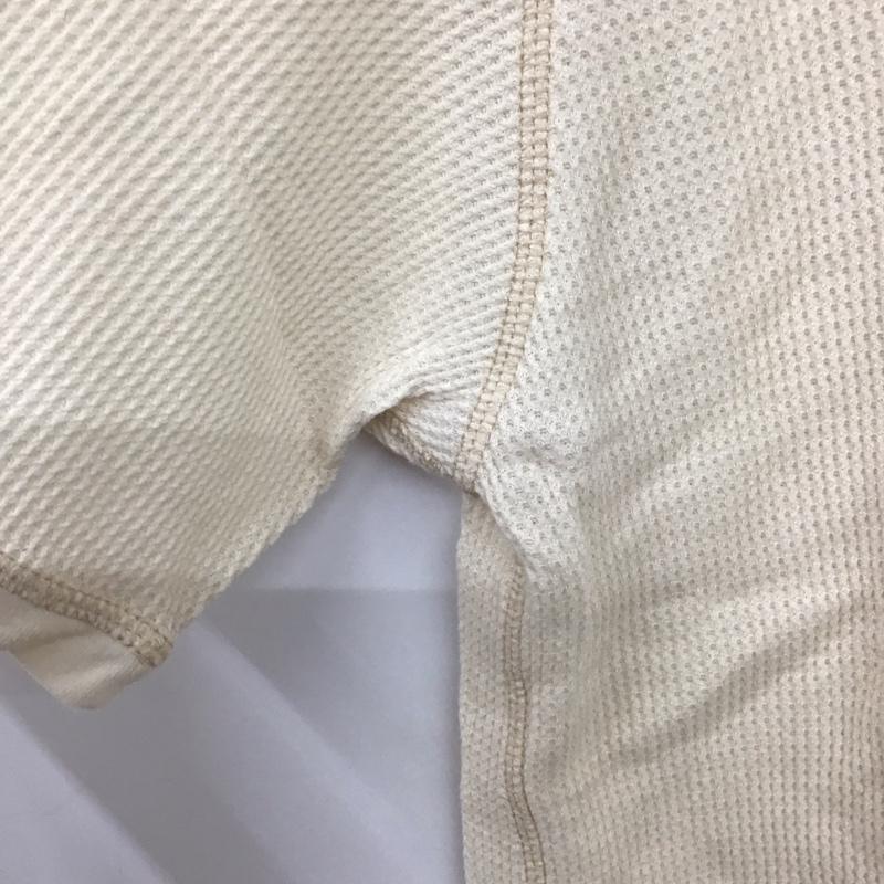 リー Lee カットソー 半袖 半袖カットソー プリントTシャツ クルーネックカットソー ワッフル M ロゴ、文字 ベージュ / ベージュ / レディース USED 古着 中古 10136285