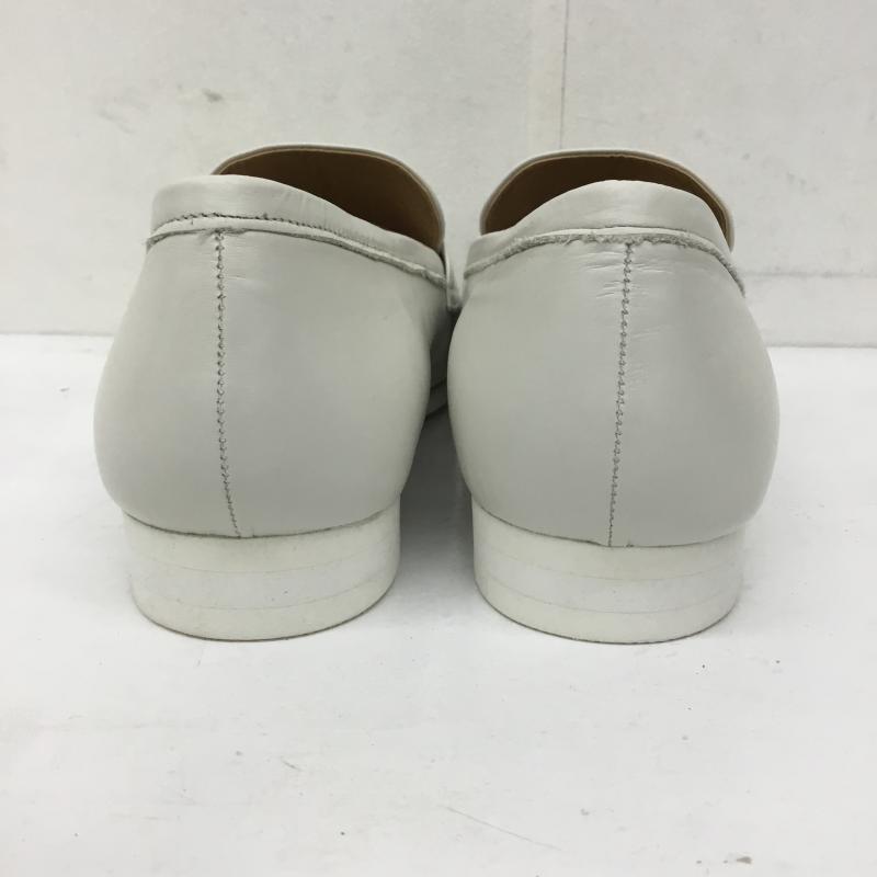 ヨースケ YOSUKE ローファー ローファー 25.0cm 無地 白 / ホワイト / レディース USED 古着 中古 10138995