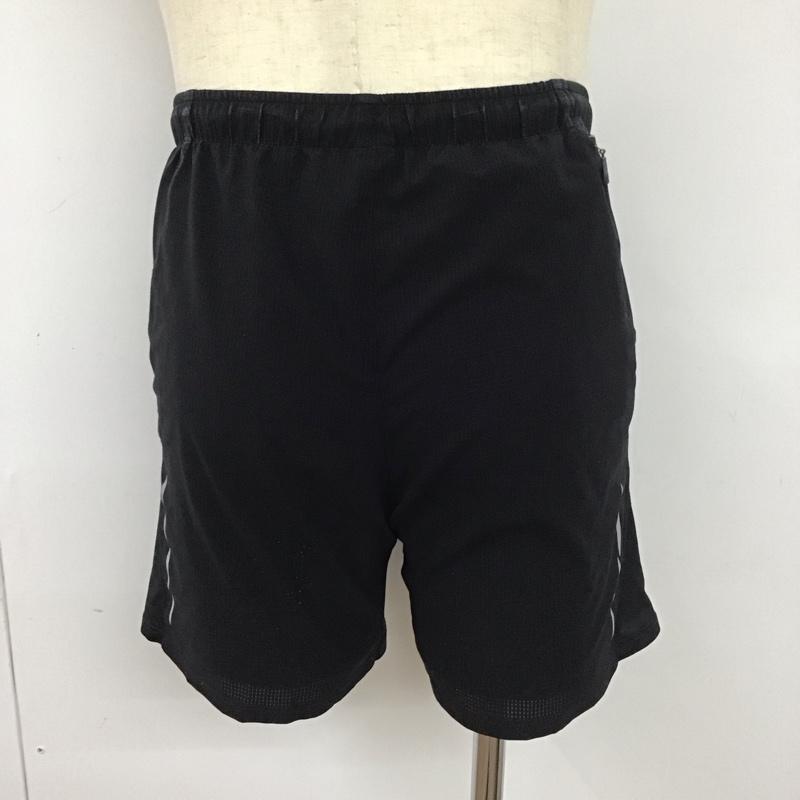 モンベル mont-bell パンツ ショートパンツ 1105527 トレールランニングショーツ ハーフパンツ ショートパンツ S ロゴ、文字 黒 / ブラック /  メンズ USED 古着 中古 10123766