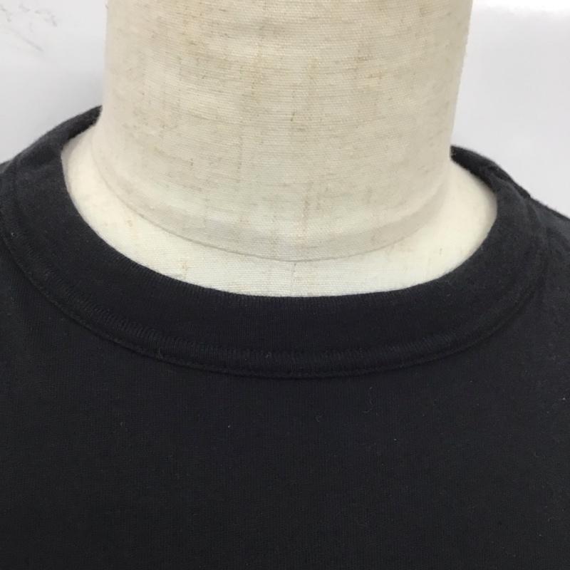 チャンピオン Champion Tシャツ 半袖 c3-p302 ベーシックTシャツ ロゴ プリントTシャツ 半袖カットソー L ロゴ、文字 黒 / ブラック /  メンズ USED 古着 中古 10112999