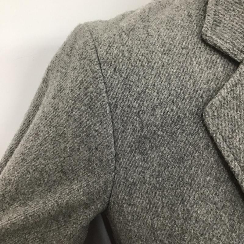 ソロイスト the soloist ジャケット、上着 ジャケット、ブレザー sj.0010baw15 15AW ウールツイルカットオフチェスターコート ロングコート アウター 44 無地 灰 / グレー / メンズ USED 古着 中古 10111703