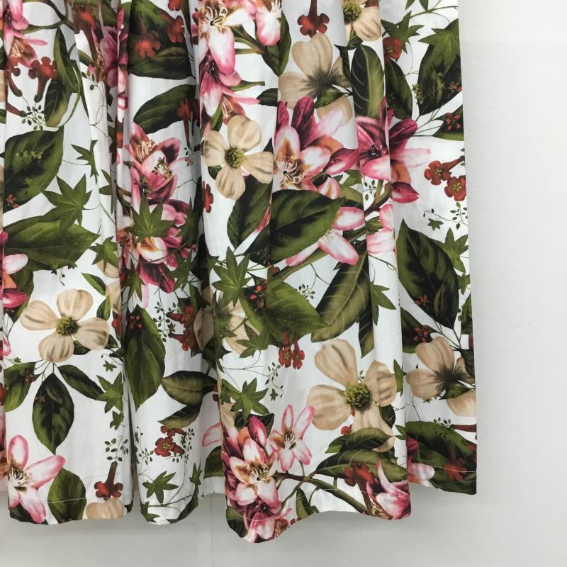 ザラウーマン ZARA WOMAN スカート ロングスカート XS 花柄 白 / ホワイト / X 桃 / ピンク / レディース USED 古着 中古 10134753