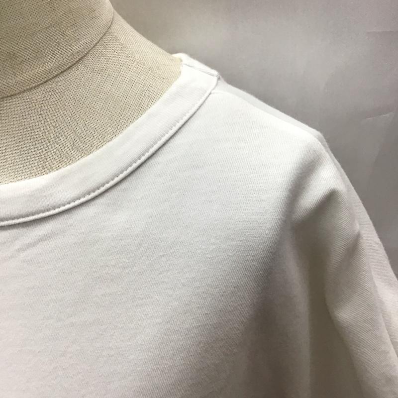 ミラオーウェン Mila Owen Tシャツ 半袖 09WCT212124 短丈ワイドグラフィックTシャツ プリントTシャツ M ロゴ、文字 白 / ホワイト / レディース USED 古着 中古 10116912