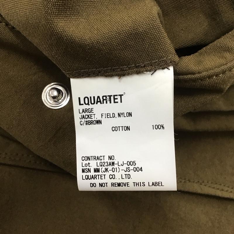 エルカルテット LQUARTET ジャケット、上着 ジャンパー、ブルゾン ジップアップジャケット ジャンパー アウター カジュアルジャケット L 無地 カーキ / カーキ / メンズ USED 古着 中古 10111334